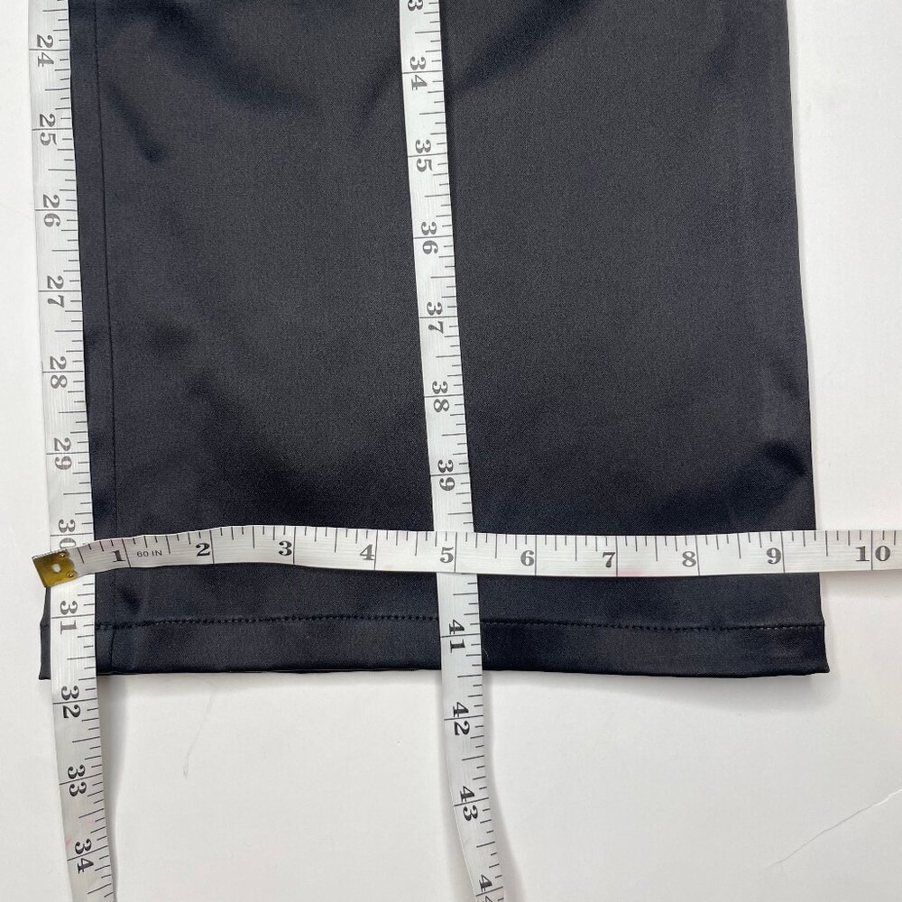 Jessica Allen Black Satin Wide Leg Trousers High Waisted Size 10 - Picture 7 of 10